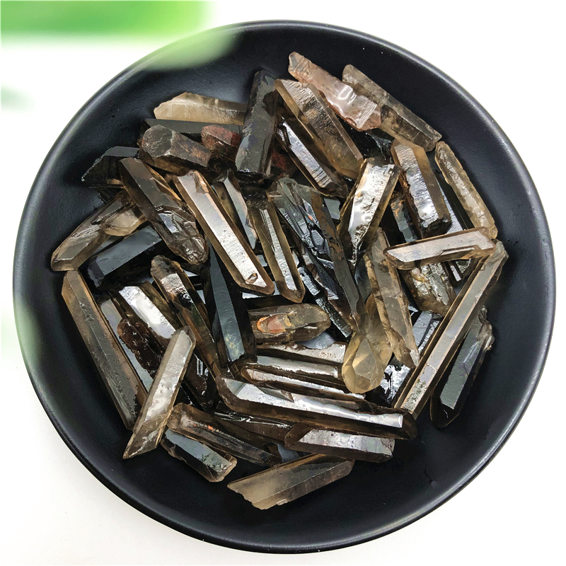 Citrine Hexagonal Prism Ornaments - Single-Pointed Crystal Decor - Image 3