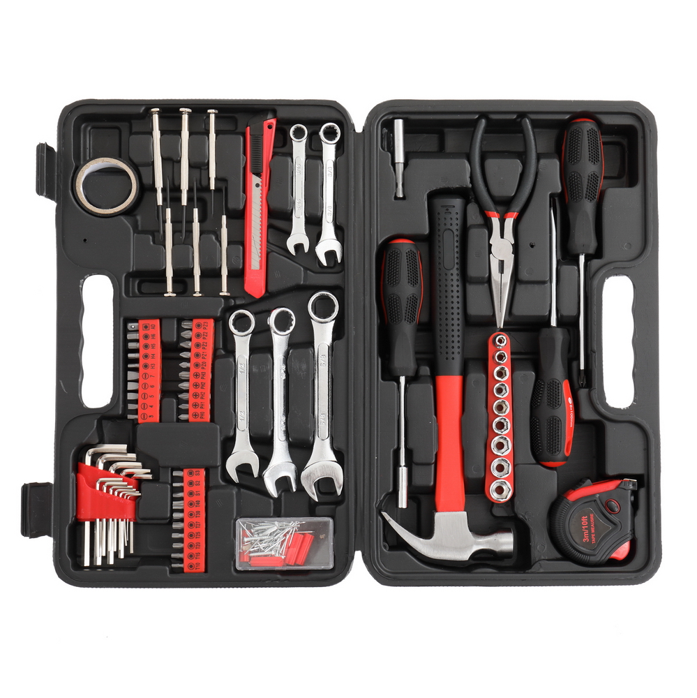 148-Piece Iron Red Home Tool Set for All Your DIY Needs - Image 3