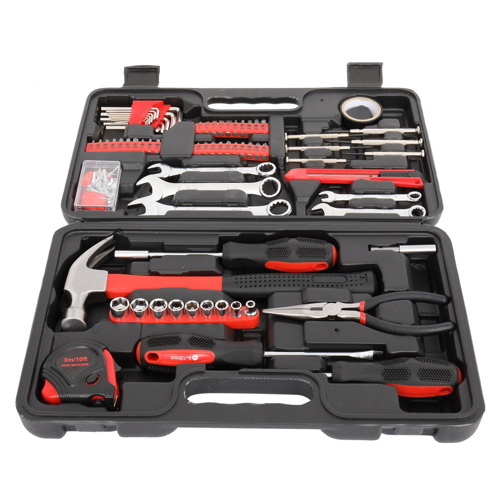 148-Piece Iron Red Home Tool Set for All Your DIY Needs - Image 4