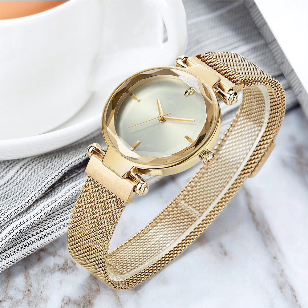 Stylish Women's Fashion: Unique Net Design with Quartz Watch - Image 9