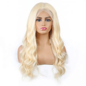 Semi Lace Realistic Blond Wig with Comfortable Headgear
