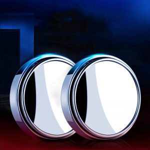360 Degree Adjustable Small Round Rearview Mirror for Cars - Enhanced Blind Spot Visibility and Wide Field of View