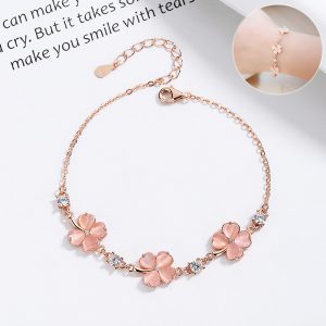 Stylish Opal Crystal Gemstone Chain Bracelets for Women - Rose Gold Jewelry with Zircon Diamonds | Perfect Gifts for Girlfriends & Bijoux Mujer