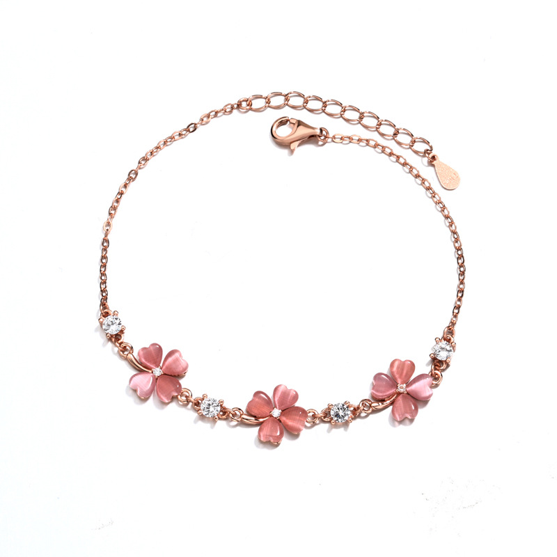 Stylish Opal Crystal Gemstone Chain Bracelets for Women - Rose Gold Jewelry with Zircon Diamonds | Perfect Gifts for Girlfriends & Bijoux Mujer - Image 5