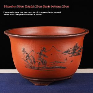 Elegant Ceramic Zisha Orchid Bonsai Flower Pot with Tray – Perfect for Home Decor