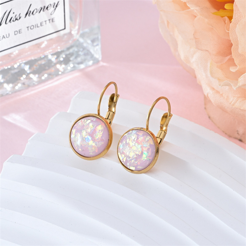 Trendy Sequin Rhinestone Earrings - Stylish Stainless Steel Jewelry for Women - Image 15