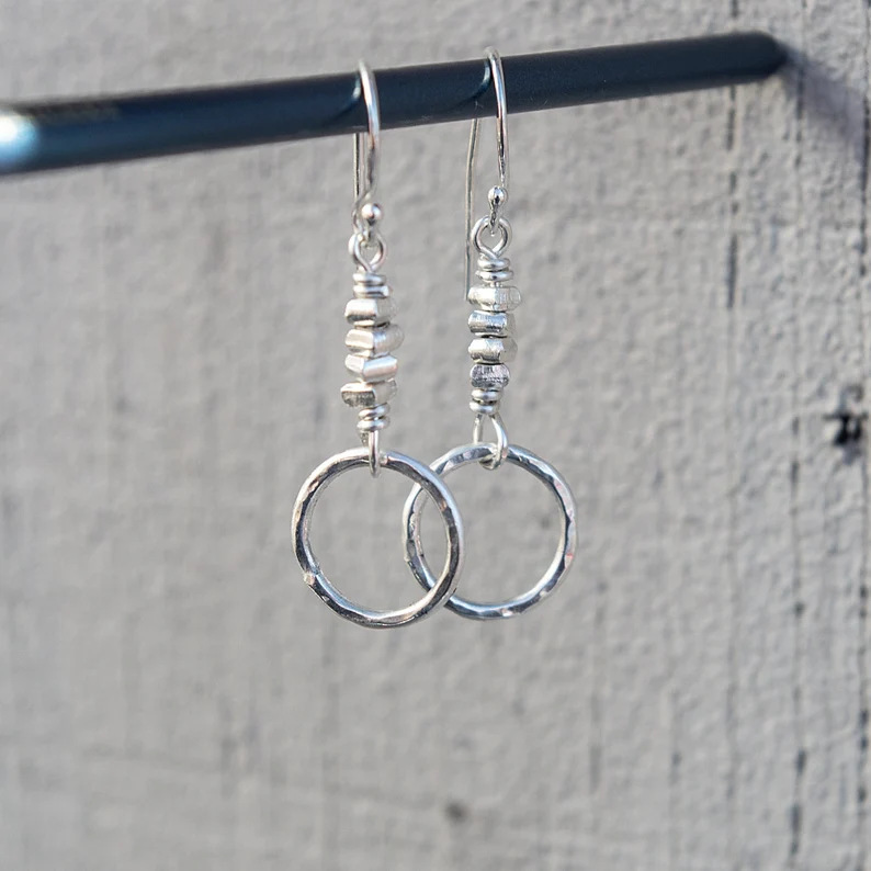 Bohemian Retro Circle Pendant Earrings - Stylish and Unique Design - Image 2