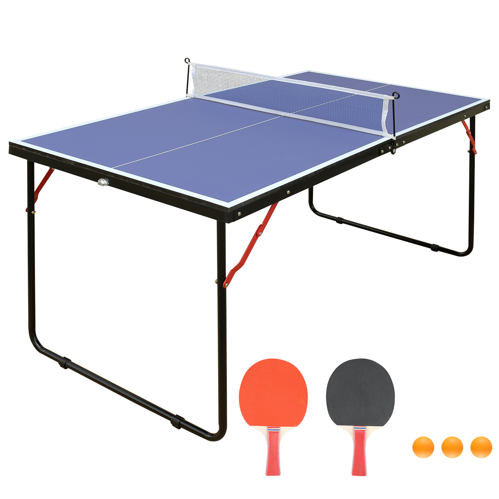 Folding Portable Table Tennis Table Set - Perfect for Home & Outdoor Play