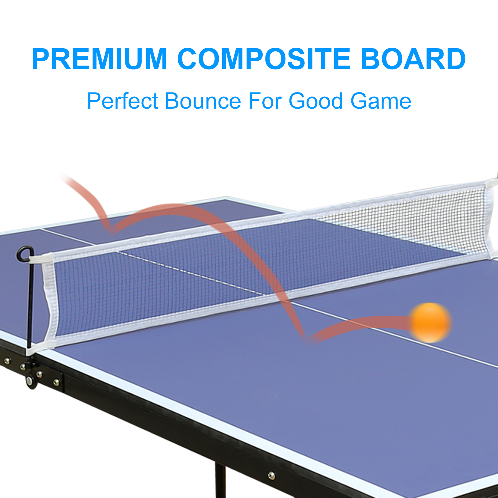 Folding Portable Table Tennis Table Set - Perfect for Home & Outdoor Play - Image 3