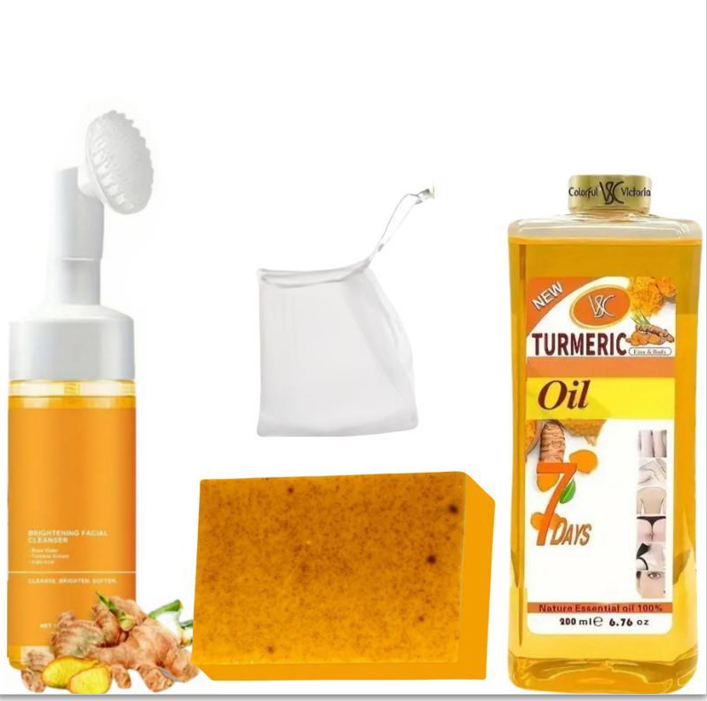 Turmeric Exfoliating Cleansing Pads | Compressed Facial Sponges for Clogged Pores & Excess Oil Care - Image 6
