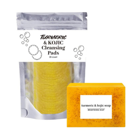 Turmeric Exfoliating Cleansing Pads | Compressed Facial Sponges for Clogged Pores & Excess Oil Care - Image 8