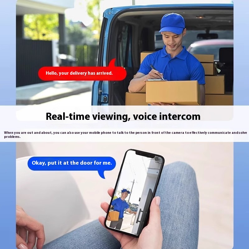 Wireless Battery Surveillance Camera with Wifi Connection - Mobile Phone Remote, Plug-in & Punch-free - Image 6