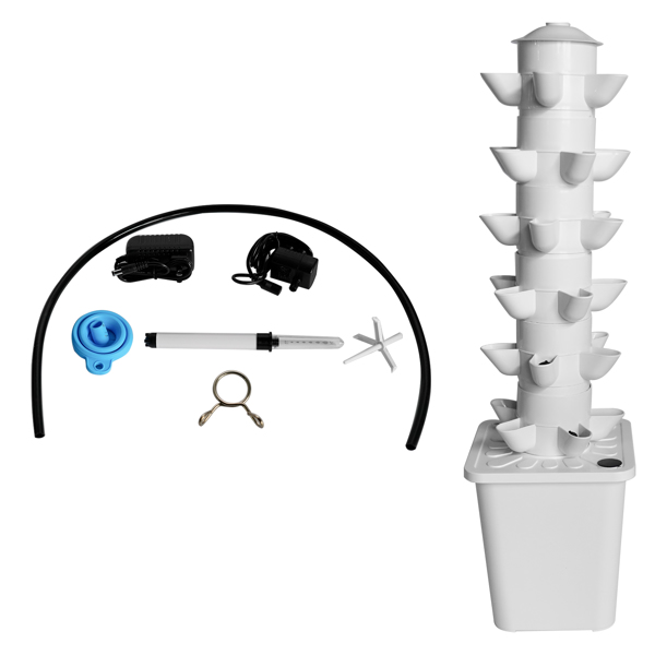 Premium White Hydroponic Planting System for Thriving Indoor Gardens - Image 3