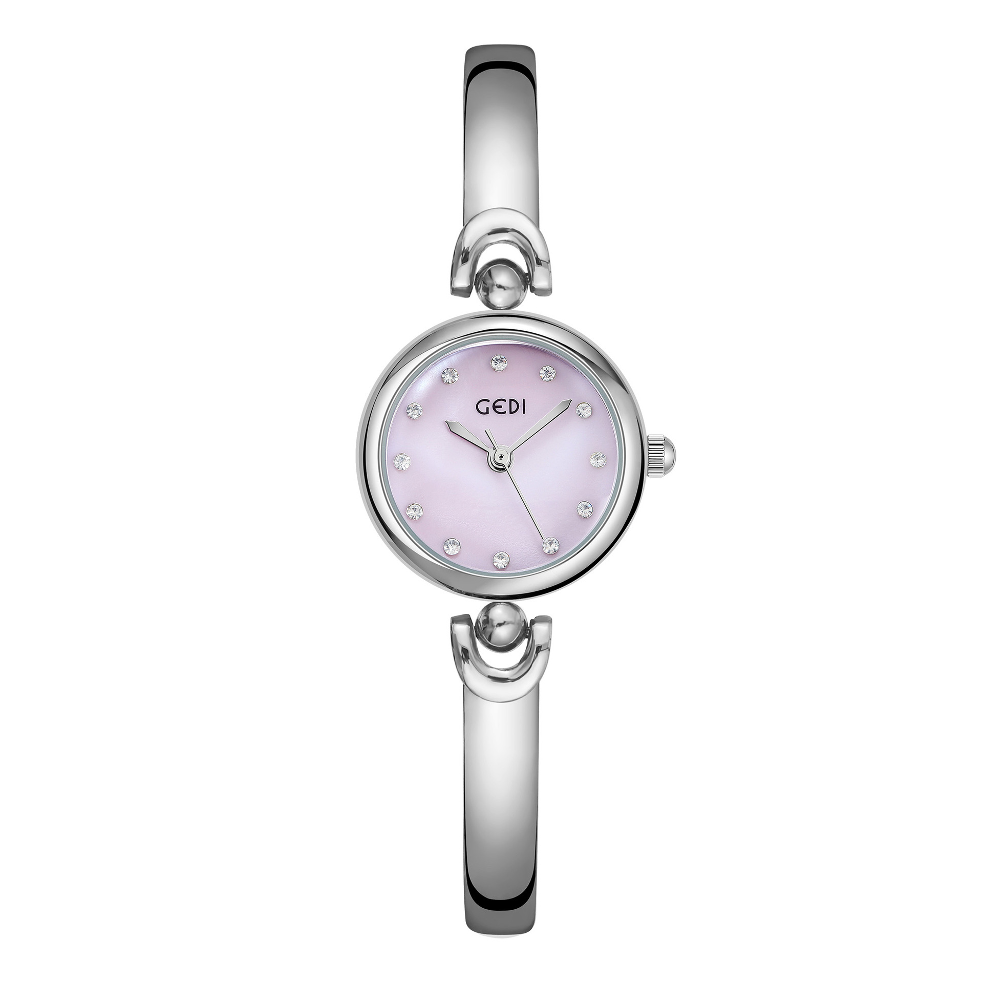 Elegant Small Round Dial Bangle Quartz Watch - Simple Design Timepiece - Image 19