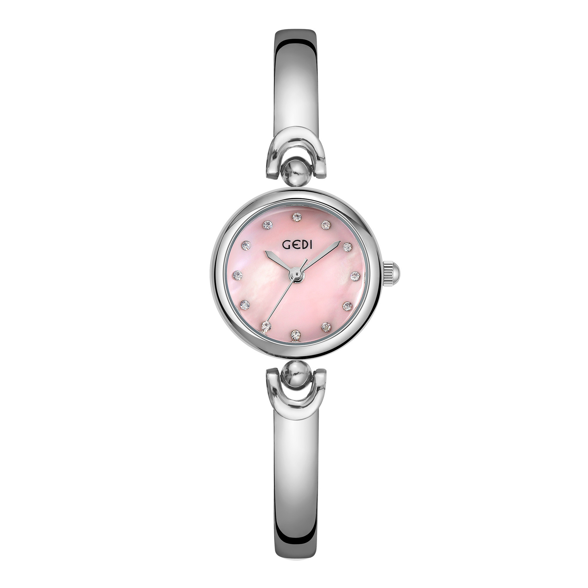 Elegant Small Round Dial Bangle Quartz Watch - Simple Design Timepiece - Image 20