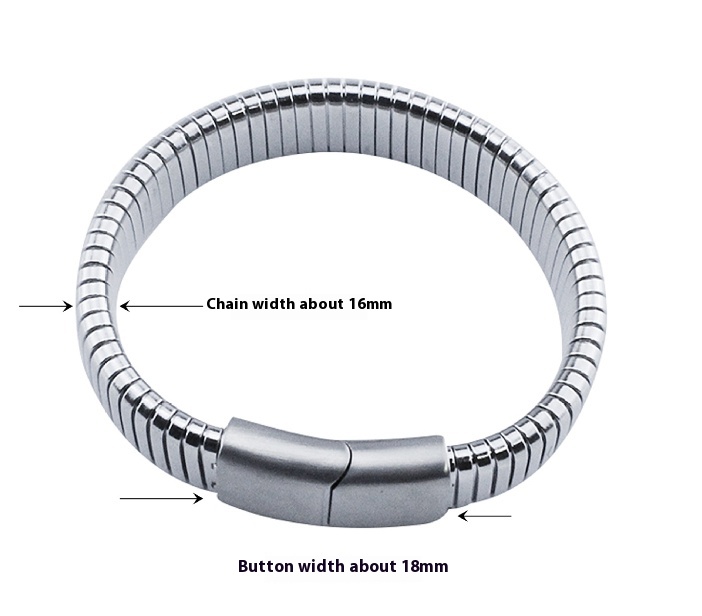 Stylish Handmade Street Hipster Titanium Steel Bracelet for Men and Women - Image 5