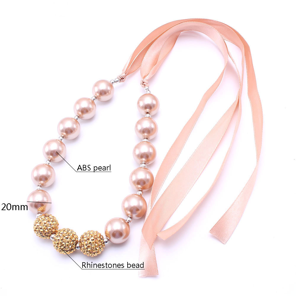 Golden Pearl Bandage Children's Necklace - Stylish Europe & America Design - Image 3