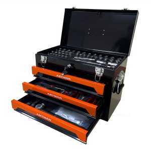 3-Drawer Tool Box with Complete Tool Set for All Your DIY Needs