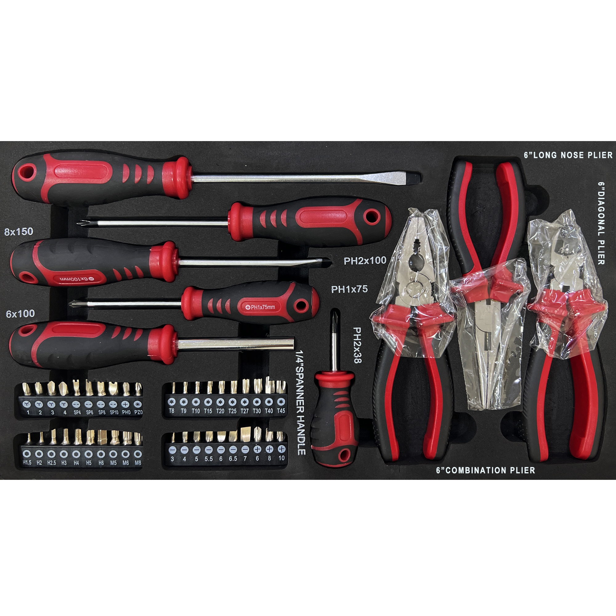 3-Drawer Tool Box with Complete Tool Set for All Your DIY Needs - Image 4