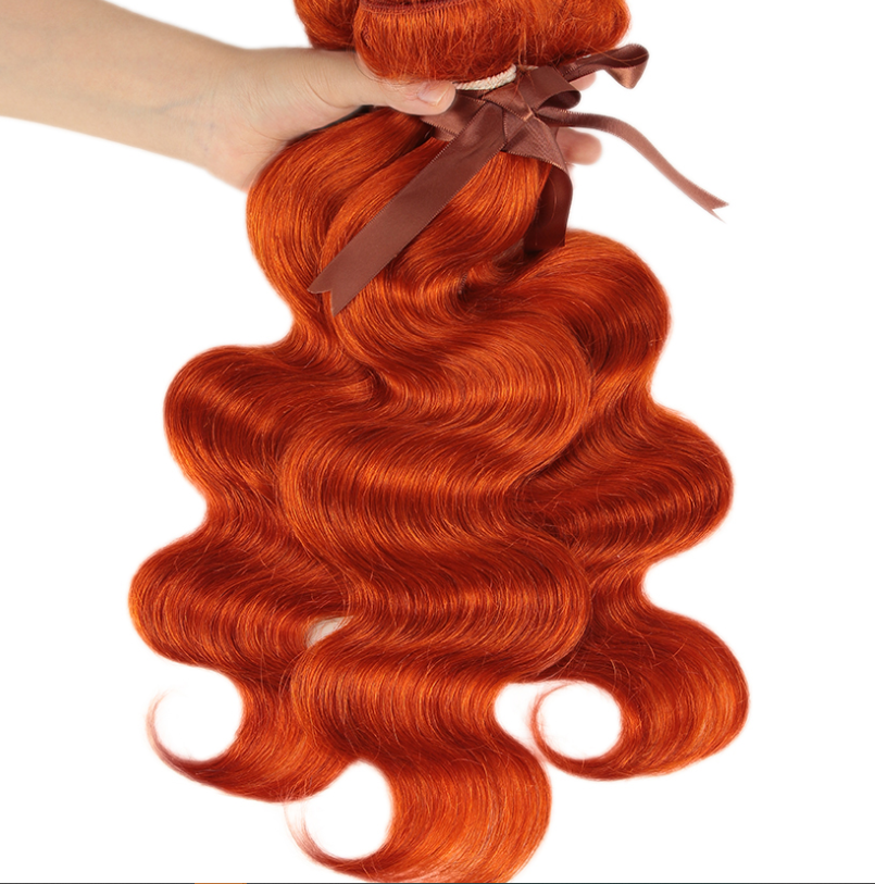 Real Hair Curtain Block in Orange - Stylish Design for Europe and America - Image 4