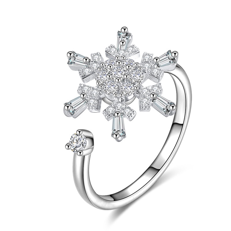 Trendy Yu Hao Jewelry: High-Speed Rotating Zircon Ring with Micro-Inlay - Image 3