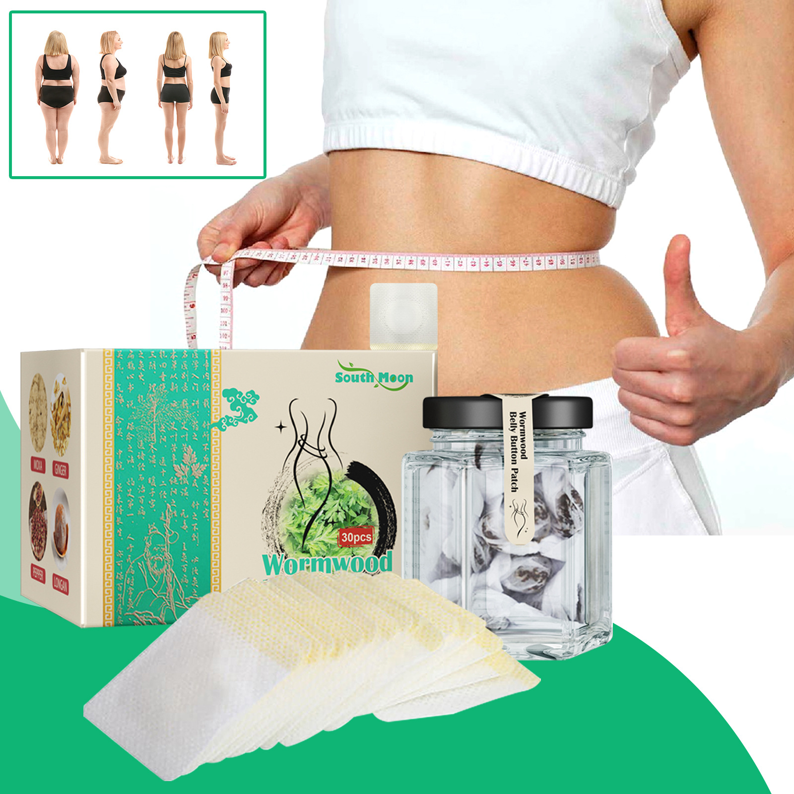 South Moon Detox Herbal Weight Loss Patch for Effective Abdominal Slimming - Image 2