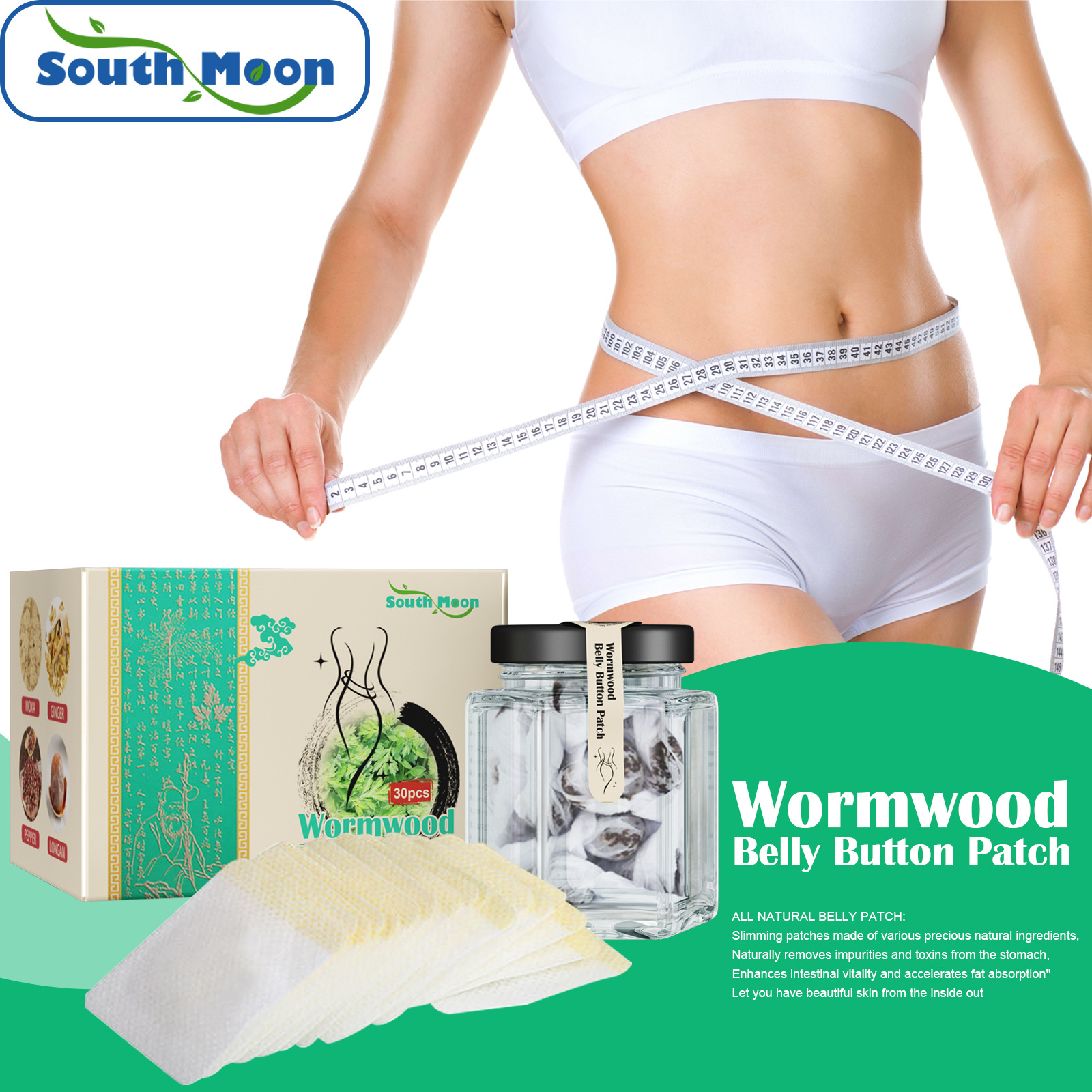 South Moon Detox Herbal Weight Loss Patch for Effective Abdominal Slimming - Image 3