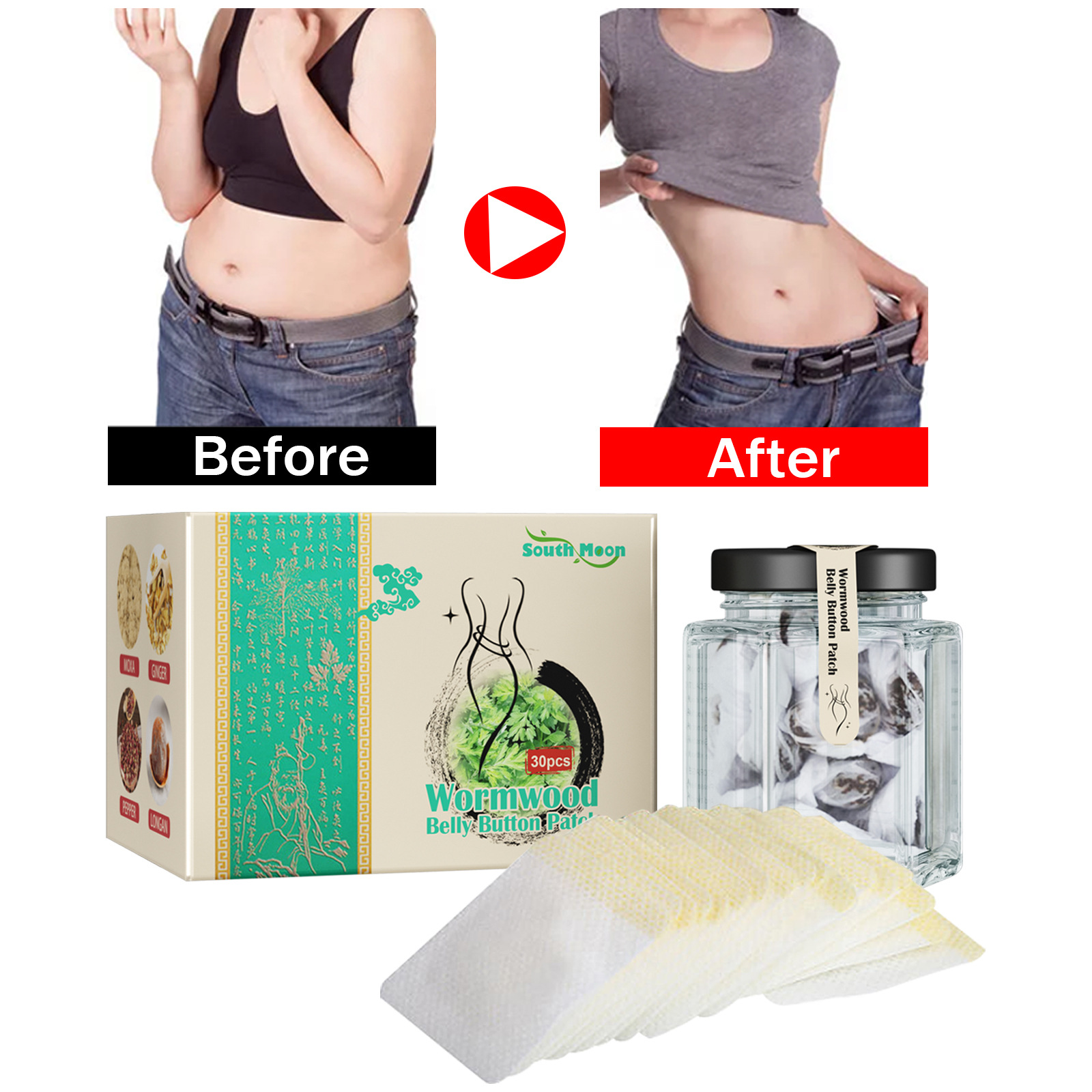 South Moon Detox Herbal Weight Loss Patch for Effective Abdominal Slimming - Image 4