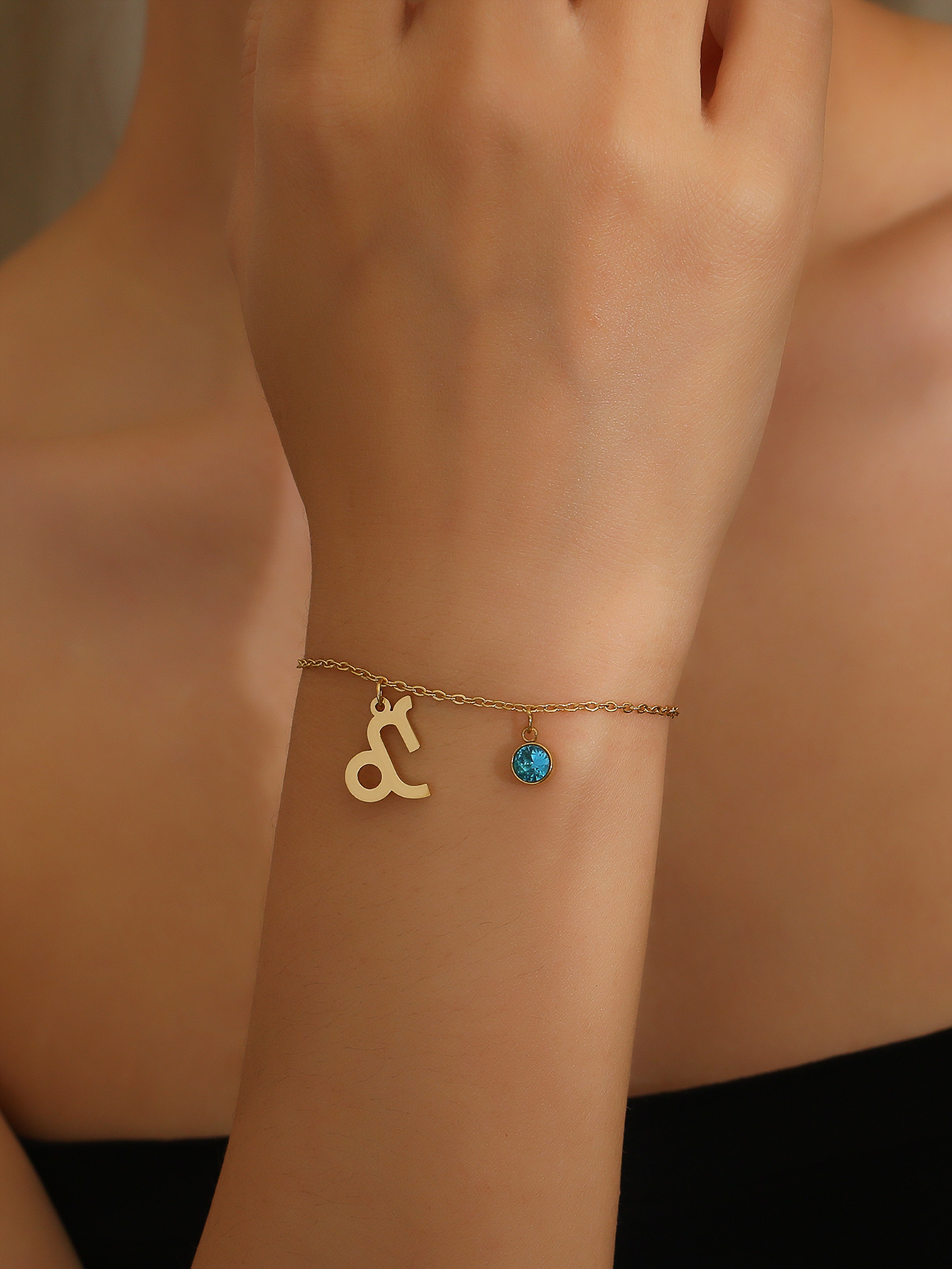 Vintage Style Constellation Bracelet Featuring Blue Zircon Inlay - Image 17