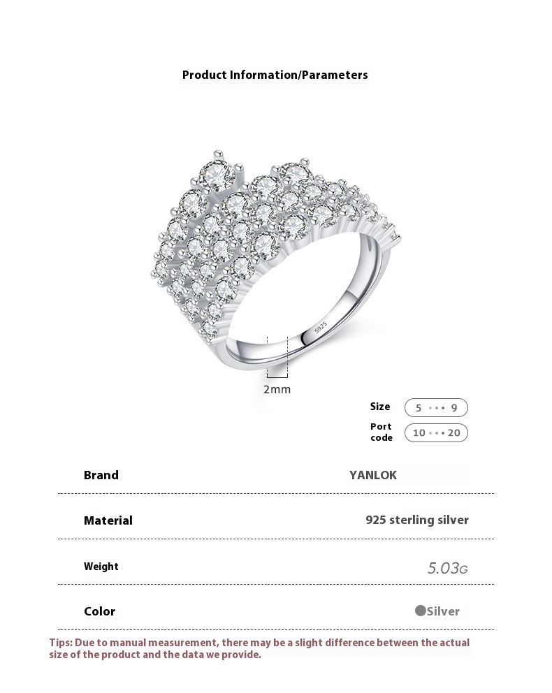 Stylish High-End S925 Silver Ring with Unique Temperamental Minority Design - Image 2