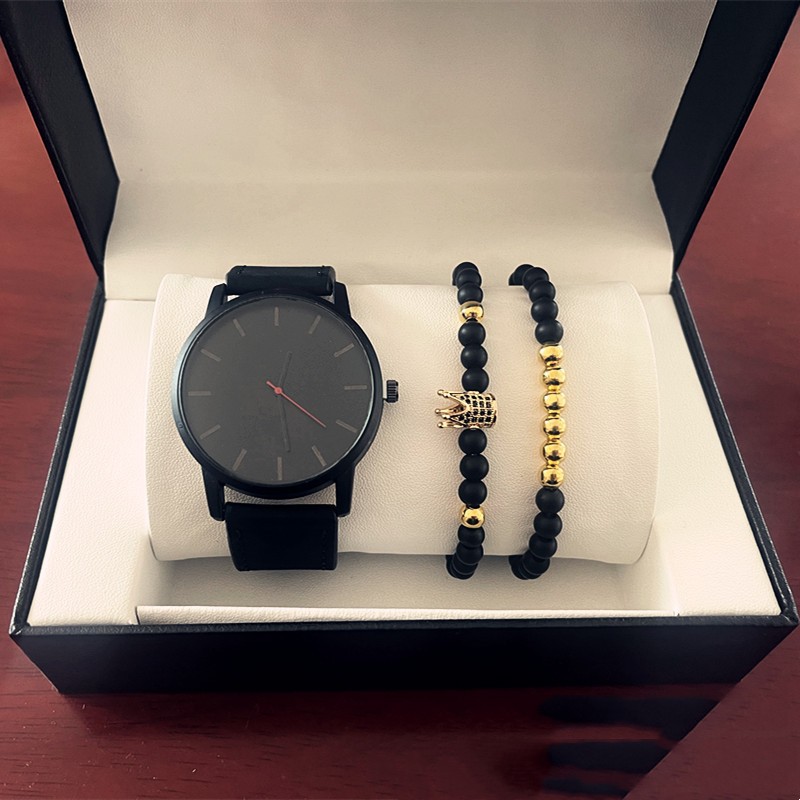 Large Dial Men's Casual Frosted Belt Quartz Watch with Simple Scale Crown Bracelet - Image 14