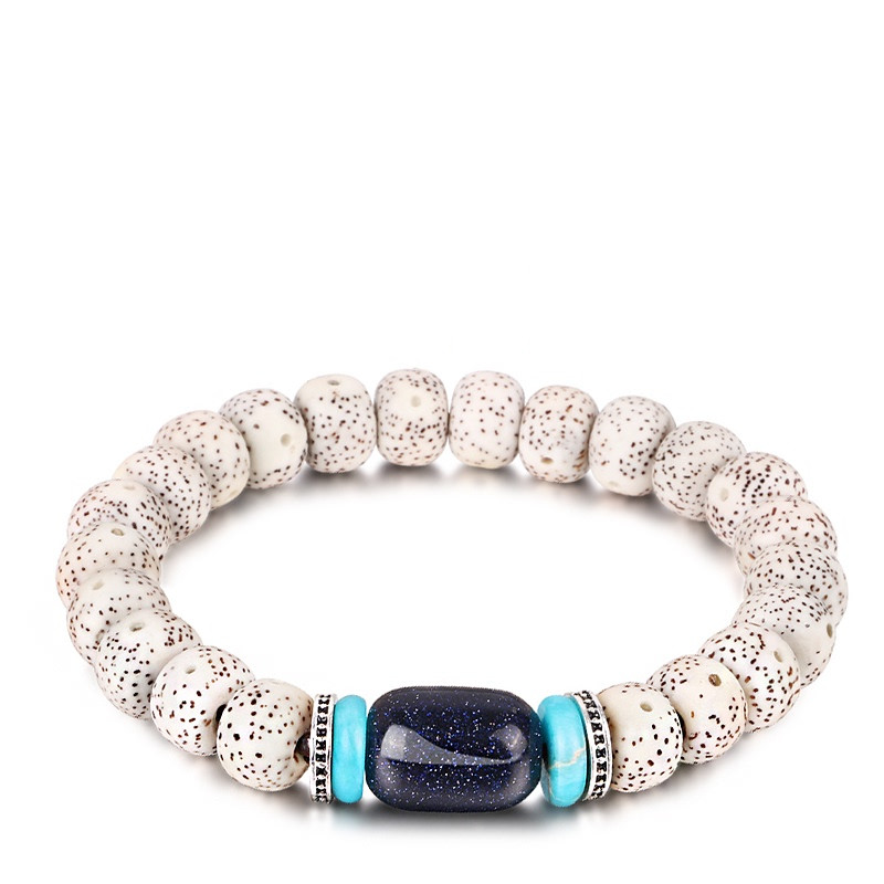 Bodhi Seed Root Single Circle Beaded Bracelet | Unique Bead Jewelry - Image 7