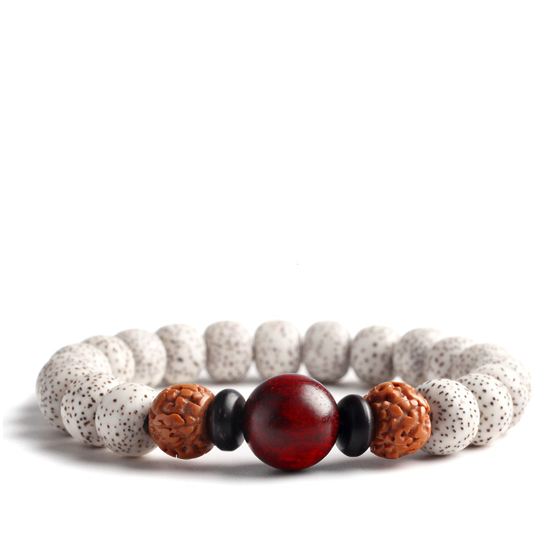 Bodhi Seed Root Single Circle Beaded Bracelet | Unique Bead Jewelry - Image 9