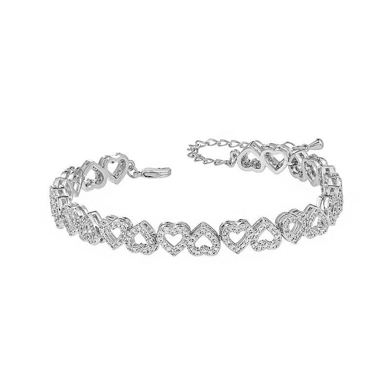 Girl's Premium Diamond Bracelet Featuring a Stunning Full Diamond Heart - Image 5