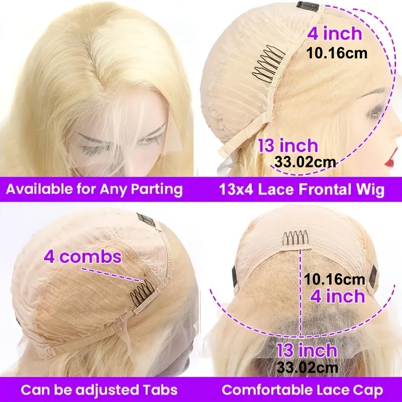 4x4 Lace Closed Non-toxic Synthetic Wig, 10-inch Straight Wave, Non-adhesive Lace Front Piece for Versatile Styling - Image 2