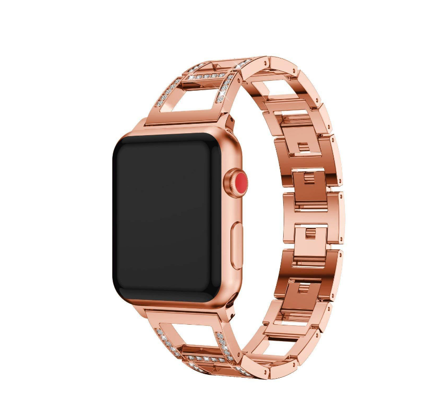 Stylish Trapezoidal Stainless Steel Diamond Watch Band for Elegance and Durability - Image 9