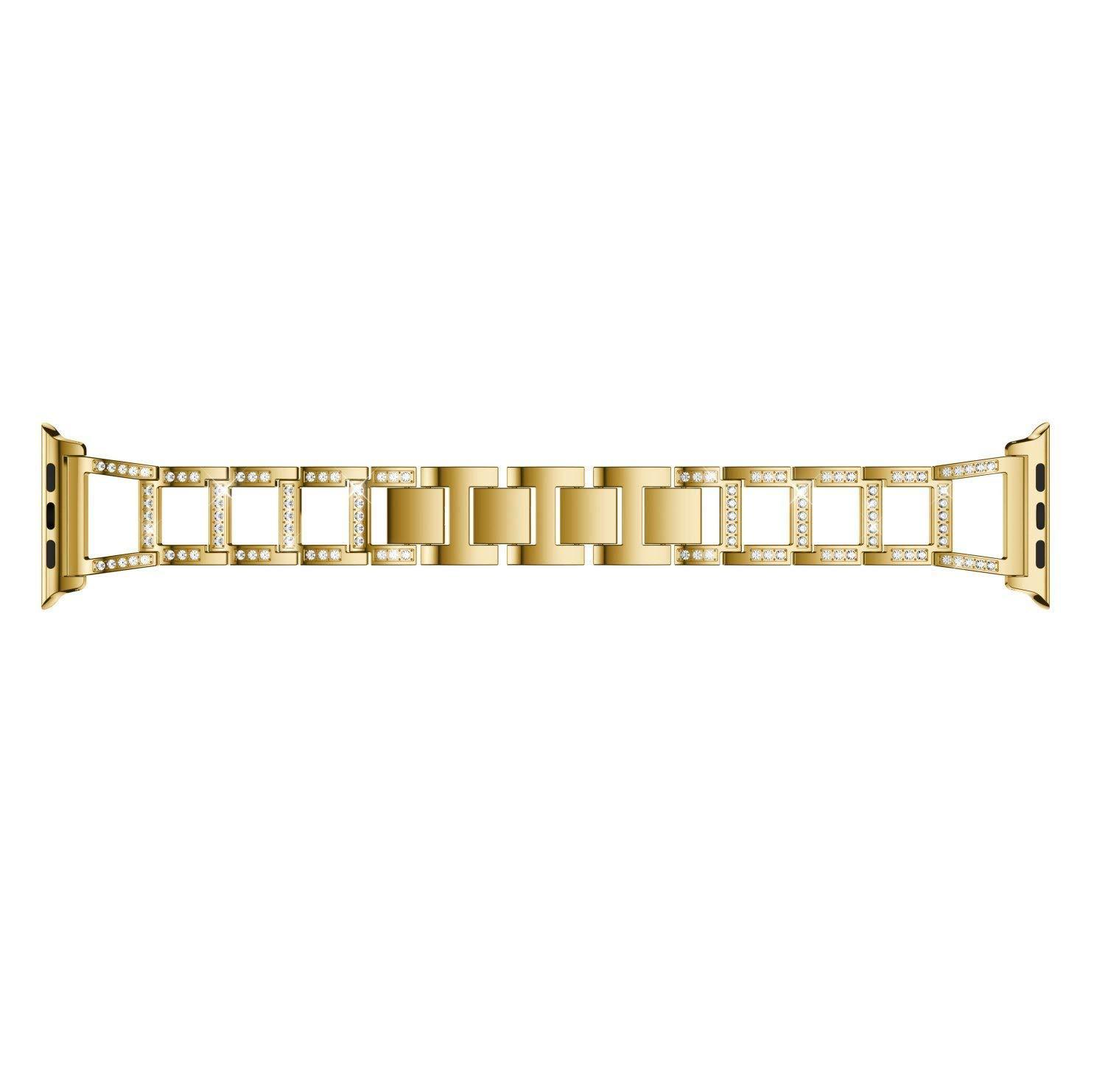 Stylish Trapezoidal Stainless Steel Diamond Watch Band for Elegance and Durability - Image 11