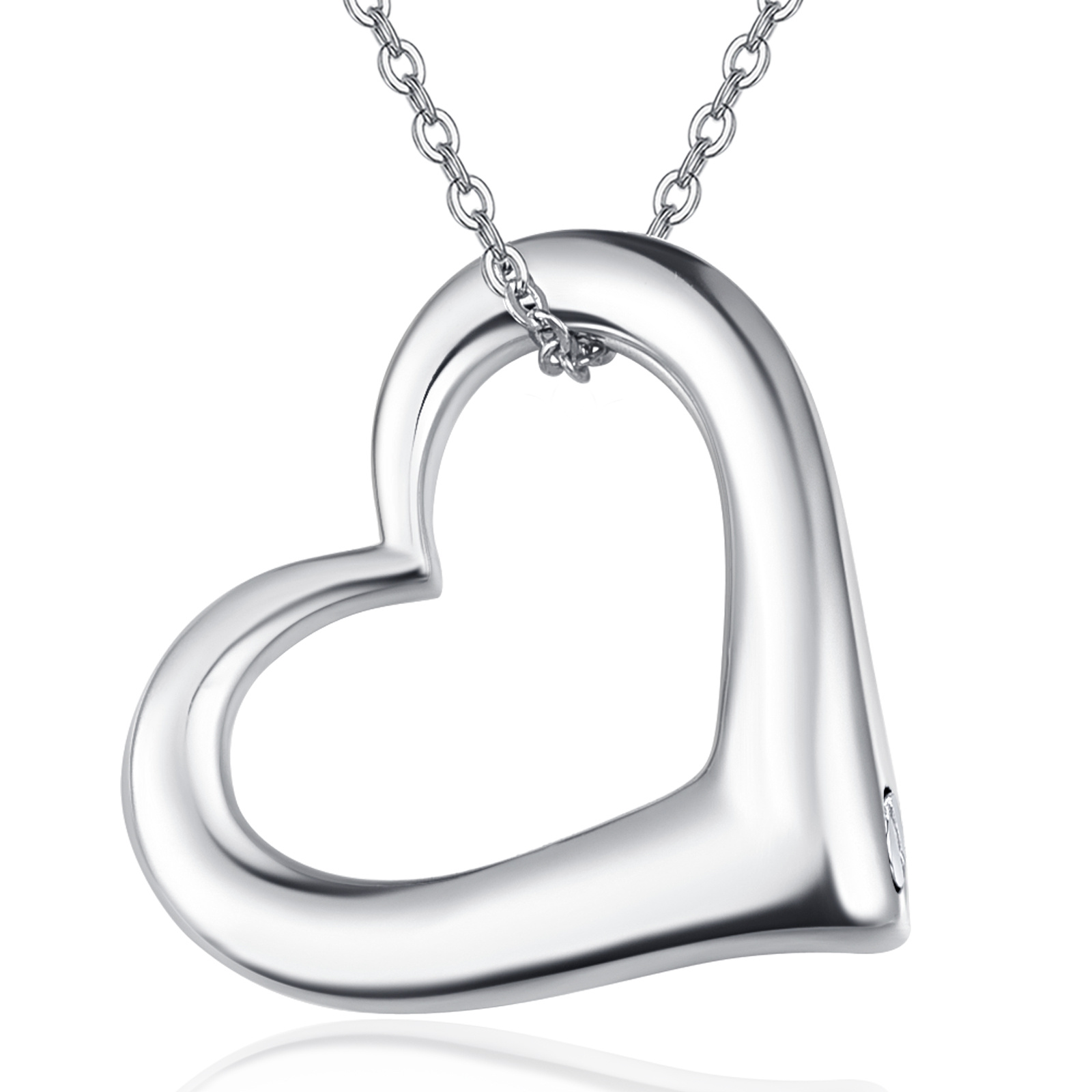Heart Urn Necklace for Ashes - 925 Sterling Silver Cremation Jewelry for Women
