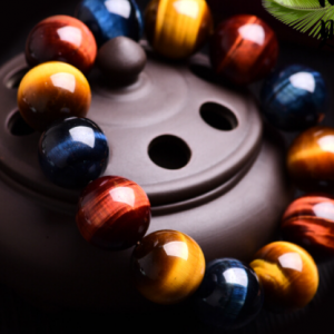 5A Grade Natural Tri-Color Tiger's Eye Bracelet - Stunning Gemstone Jewelry