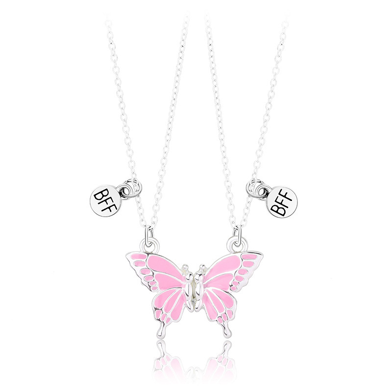Charming Butterfly Couple Necklace - Creative Good Friend Pendant - Image 9