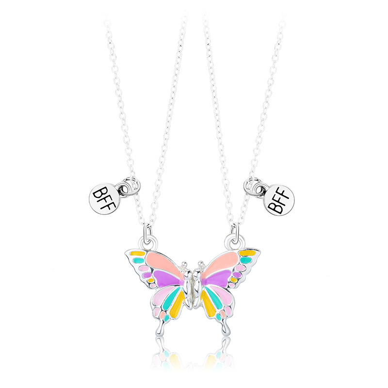 Charming Butterfly Couple Necklace - Creative Good Friend Pendant - Image 10