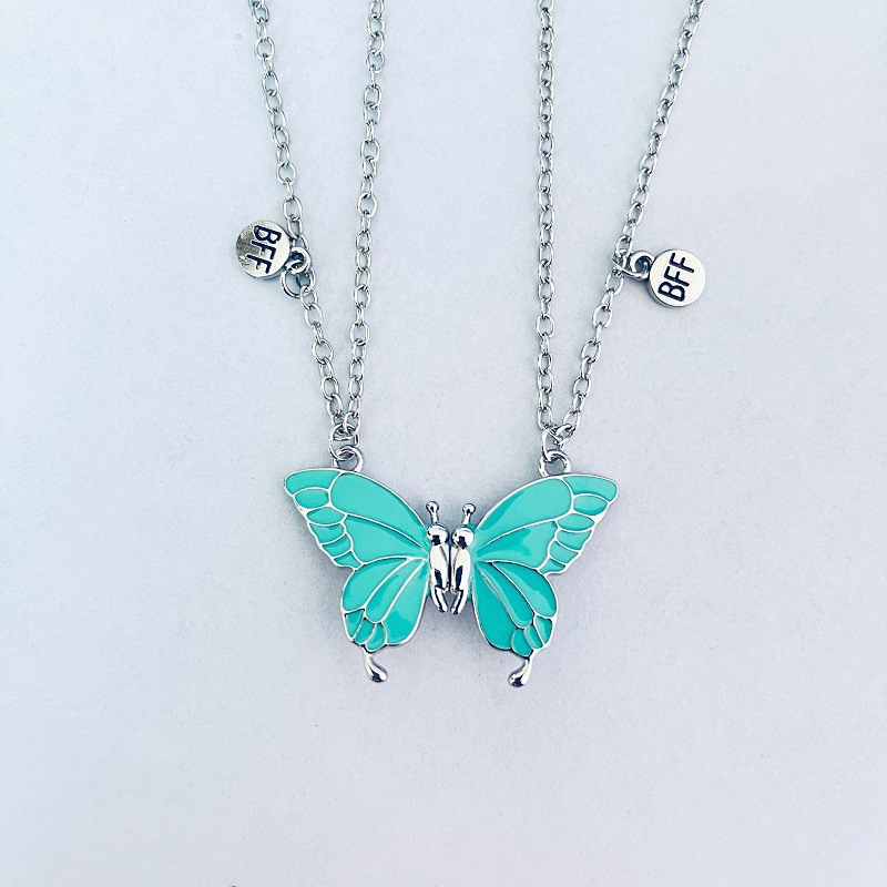 Charming Butterfly Couple Necklace - Creative Good Friend Pendant - Image 12