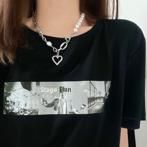 Titanium Steel Necklace for Girls - Stylish, No Fading Love Accessories