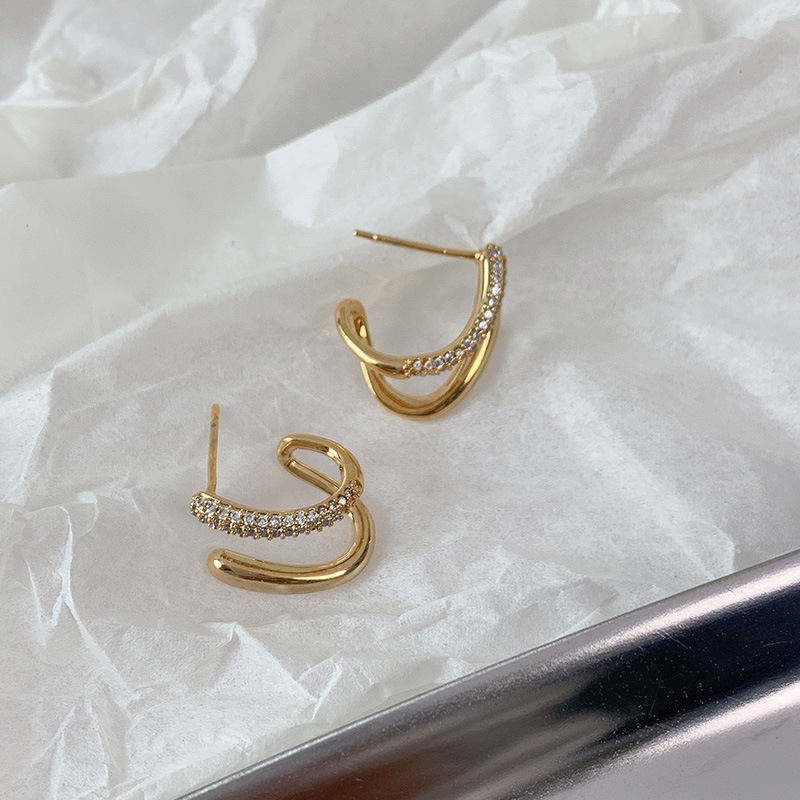 Vintage Zircon-Embedded Earrings for Timeless Elegance - Image 4