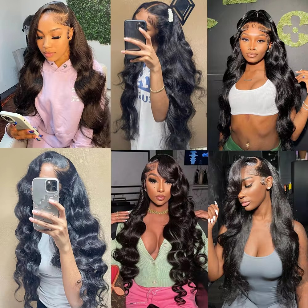 6x4 Density Virgin Human Hair Wigs for Black Women - Vietnamese Raw Hair with Transparent Lace Front, Pre-Plucked & Bleached Knots - Image 3