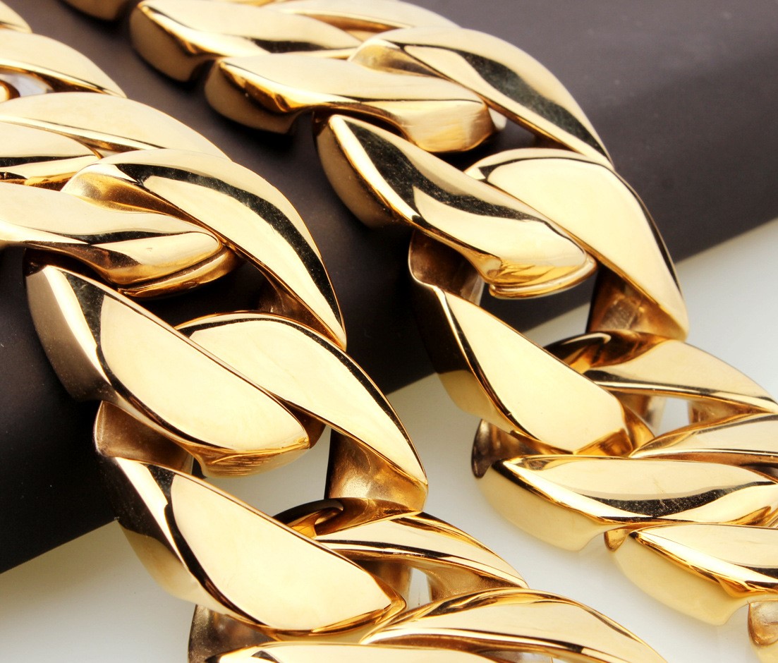 Men's Titanium Steel Vacuum Plated Casting Necklace - Stylish & Durable - Image 5