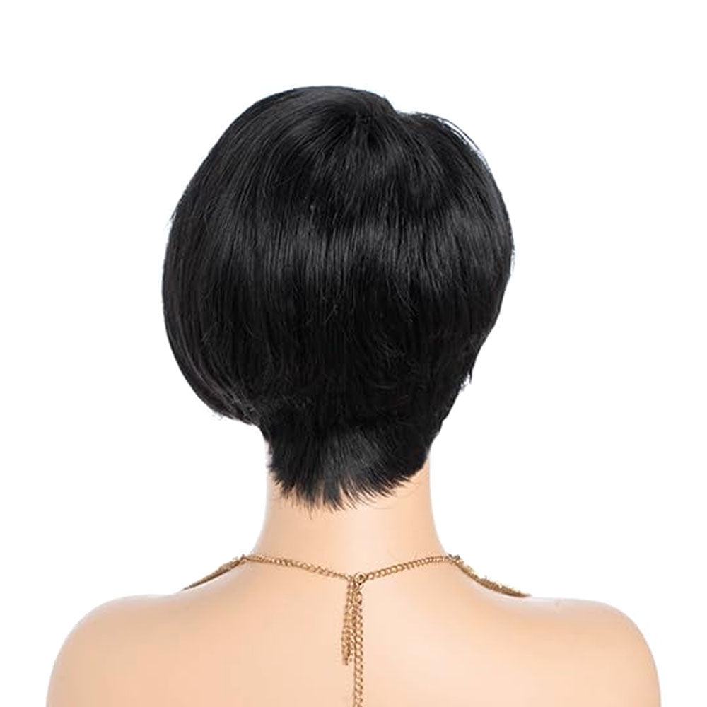 Non-toxic Human Hair Lace Bob Wig - Pre-Drawn 13X4X1 T-Part Short Straight Lace Front Wig for All Occasions - Image 2