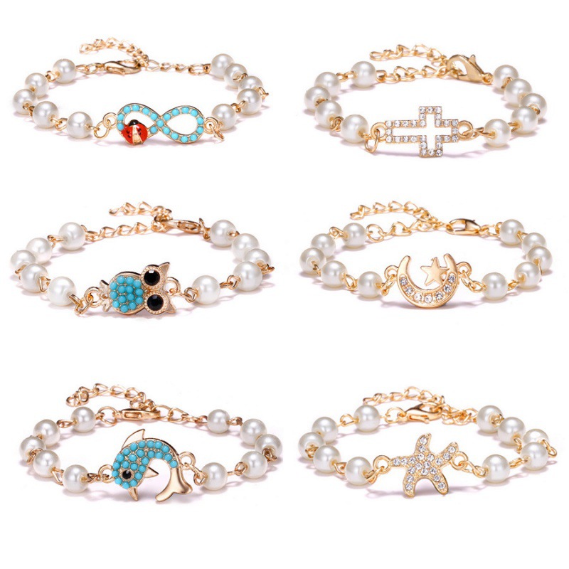 Adjustable Multi-Style Hollow Rhinestone Pearl Bracelet for Every Occasion - Image 21