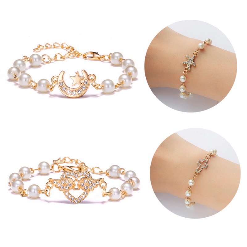 Adjustable Multi-Style Hollow Rhinestone Pearl Bracelet for Every Occasion - Image 32