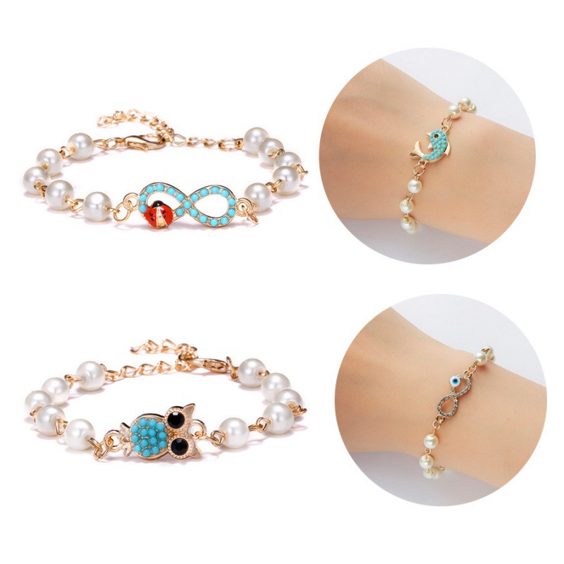 Adjustable Multi-Style Hollow Rhinestone Pearl Bracelet for Every Occasion - Image 44